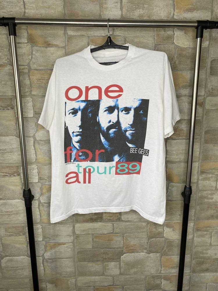 

Bee Gees One For All Tour White Unisex T-Shirt Full Size S To 5XL Unisex T-Shirt XL