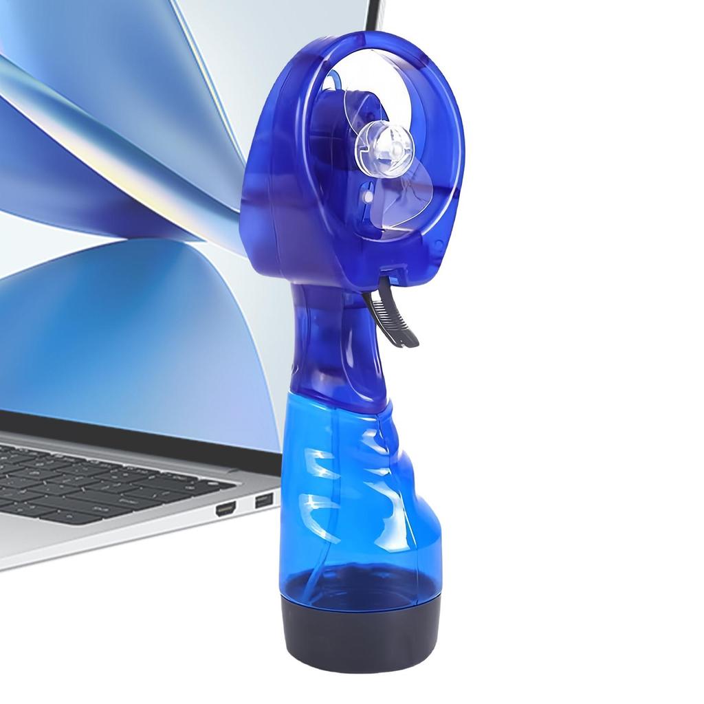 350ml Portable Mist Fan, Outdoor Air Cooler with Water Tank, Cooling Device for Desk Camping Hiking, Rechargeable USB
