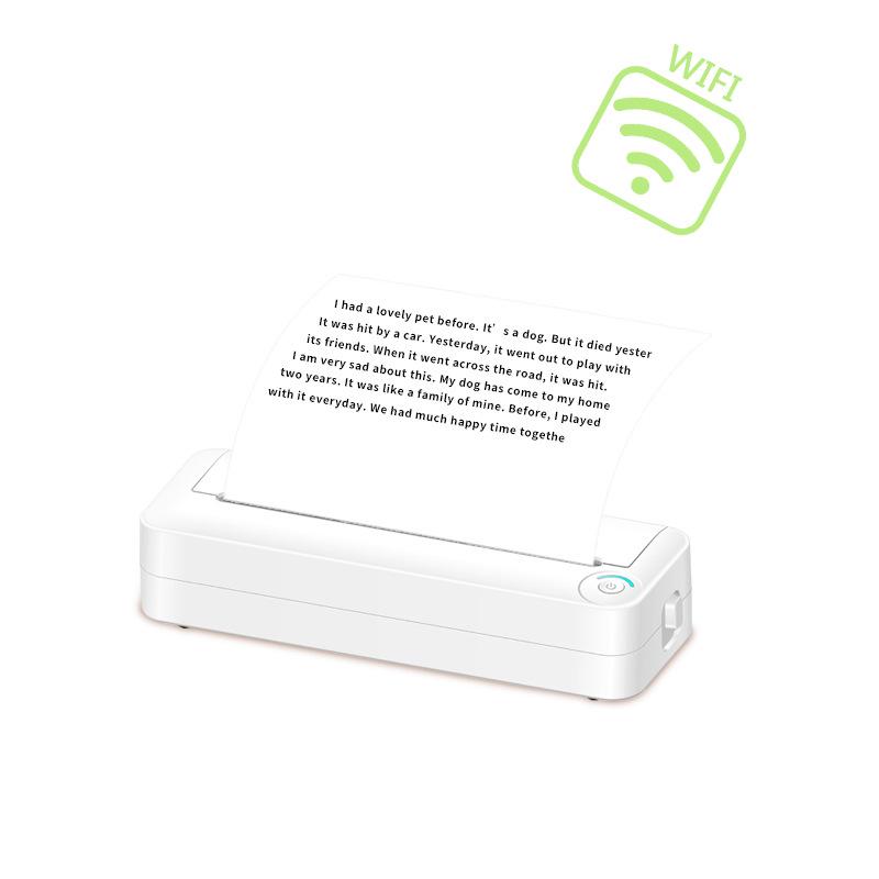 Portable A4 Bluetooth Thermal Printer for Home, Office & Study - Wireless Remote Printing