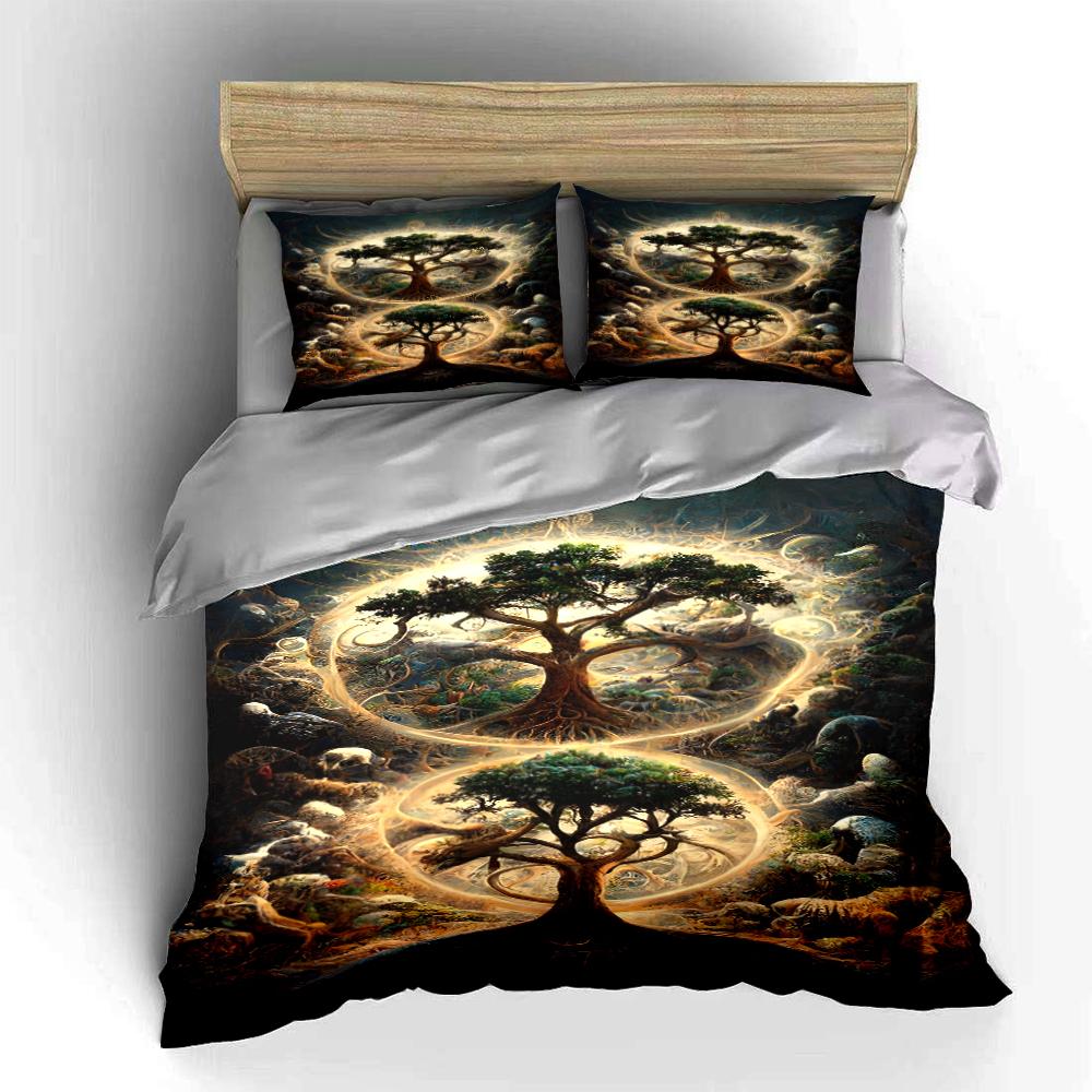 Magical Tree of Life Bedding Set Bedding set (1 duvet cover, 2 pillowcases, duvet not included)