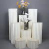 Dessertställ Vikbar Romersk Pelare Dessertställ Papper DIY Romersk Pelare Blomsterställ Vita Bordspelare Trädgårdsdekoration