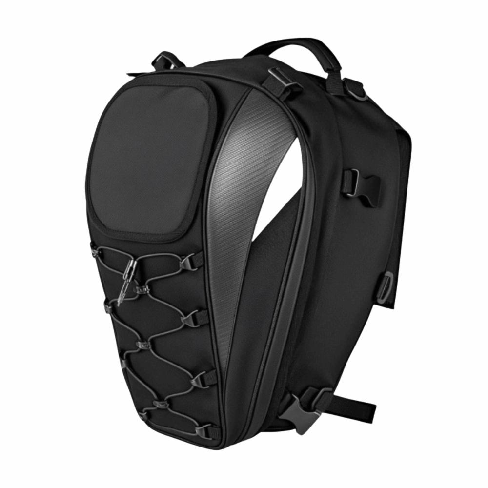 

Oxford Cloth Motorcycle Tail Bag Reflective Rider Backpack Bikers Accessories чорний