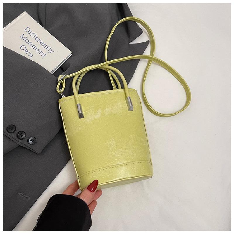 Premium hand bag women's new trendy fashion texture shoulder bag crossbody bucket bag