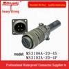 Heavy Duty 4-Pin Male-Female Connector US Standard Plug MS3106A-20-4S Socket & MS3102A-20-4P
