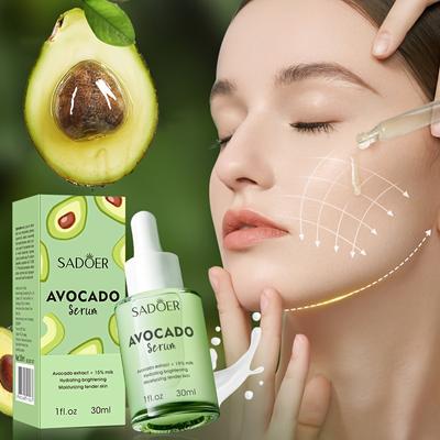 Essence Faciale Lait d'Avocat, Hydrate, Lisse et Réduit les Rides, Augmente l'Élasticité, Améliore la Peau Sèche et Rugueuse, Éclaircit, Lisse les Rides