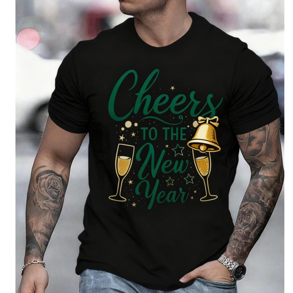 2026 Happy New Year 3D Printed T Shirt For Men Fashion New Mens Clothing Trend Cool Street Tops Womens Tshirts Couple Clothes