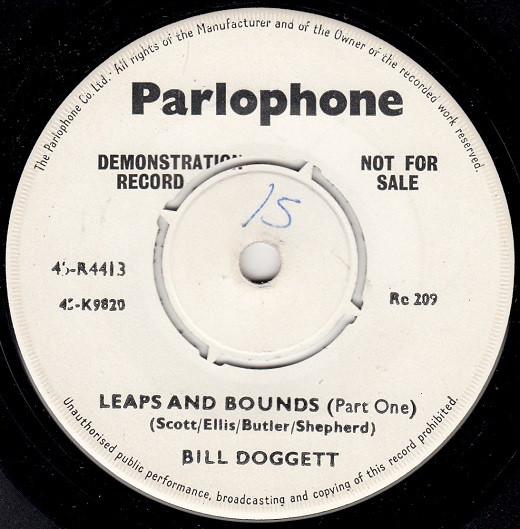 

7inch Record BILL DOGGETT - Leaps And Bounds 45R4413PROMO Parlophone 1958 UK Soul/Funk Used