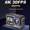 6K WiFi Touch Sports Camera with Remote, Underwater & Portable for Cycling & Travel Selfies