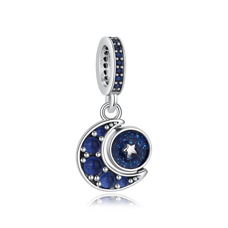 925 Silver Charm Love Star Moon Sun Spaceman Pendant Beads Charms Fit Original Bracelets Necklaces Jewelry For Women