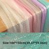 PVC Sequin Mesh Fabric Polyester Stage Performance Fabric DIY Baund Material  Stage Performance