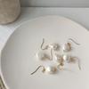 Baroque freshwater special-shaped pearl earrings irregular shape hand-made earrings temperament earrings