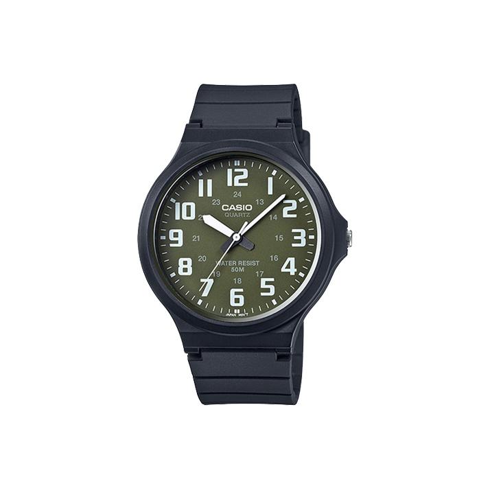 CASIO Men YOUTH Green Watch MW-240-3B MW-240-3B Black Watch Case