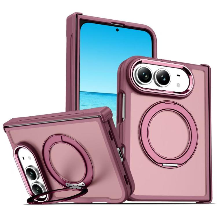 Armor-style Hinge Protection Magnetic Ring Holder Phone Case