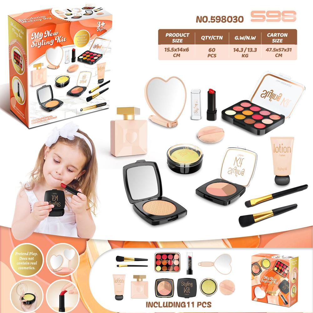 Children'S Cosmetic Set, Simulated Makeup Jewelry, Uncolored Playhouse Girl Toys 3-5 Years Old