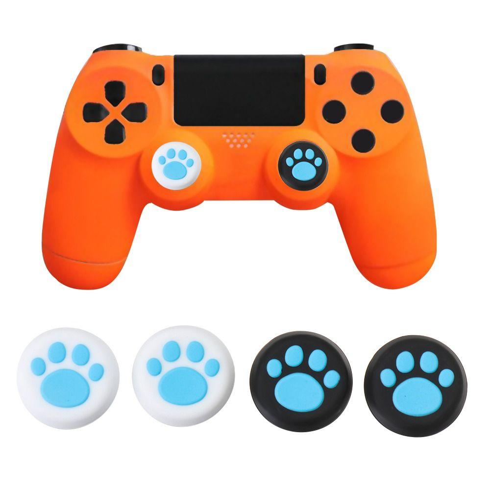 4 Pcs New Cover Analog Caps Silicone Thumb Sticks Grips Controller