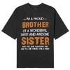 Men's "Bro & Sis" Siblings T-Shirt, Crew Neck Casual Wear, Spring Summer