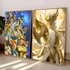 Saint Seiya Poster High-definition Art Sticker Self Adhesive Waterproof Home Decoration