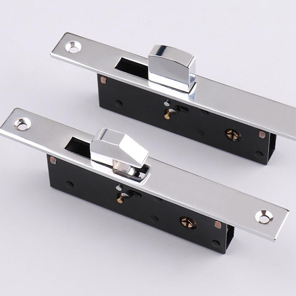 Door Lock Body Sliding Narrow Stile Sliding Door Mortise Door Lock Security Anti-Theft Lock Body Aluminum Alloy  Hook Lock
