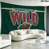 Minnesota Wild Wall Tapestry Aesthetic Wall Hanging Printed Fabric Blanket Decorative Tapestries for Bedroom Living Room Home Decor