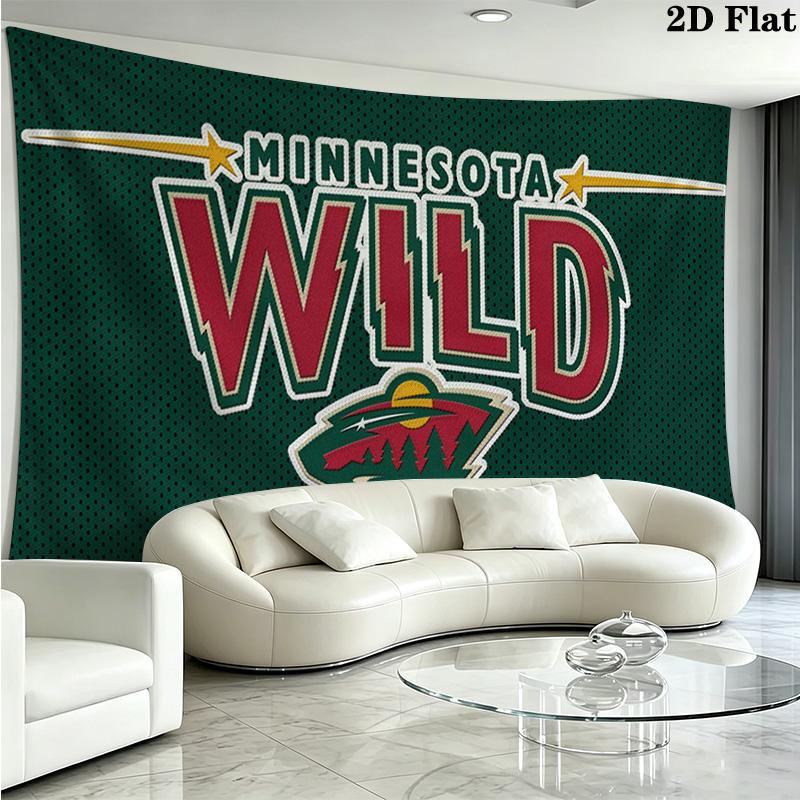 Minnesota Wild Wall Tapestry Aesthetic Wall Hanging Printed Fabric Blanket Decorative Tapestries for Bedroom Living Room Home Decor