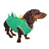 Dinosaur Theme Dog Costume Vest Comfortable 2 Leg Clothes Quick Wear Design Cosplay Clothes for Dachshund Winter Warmth