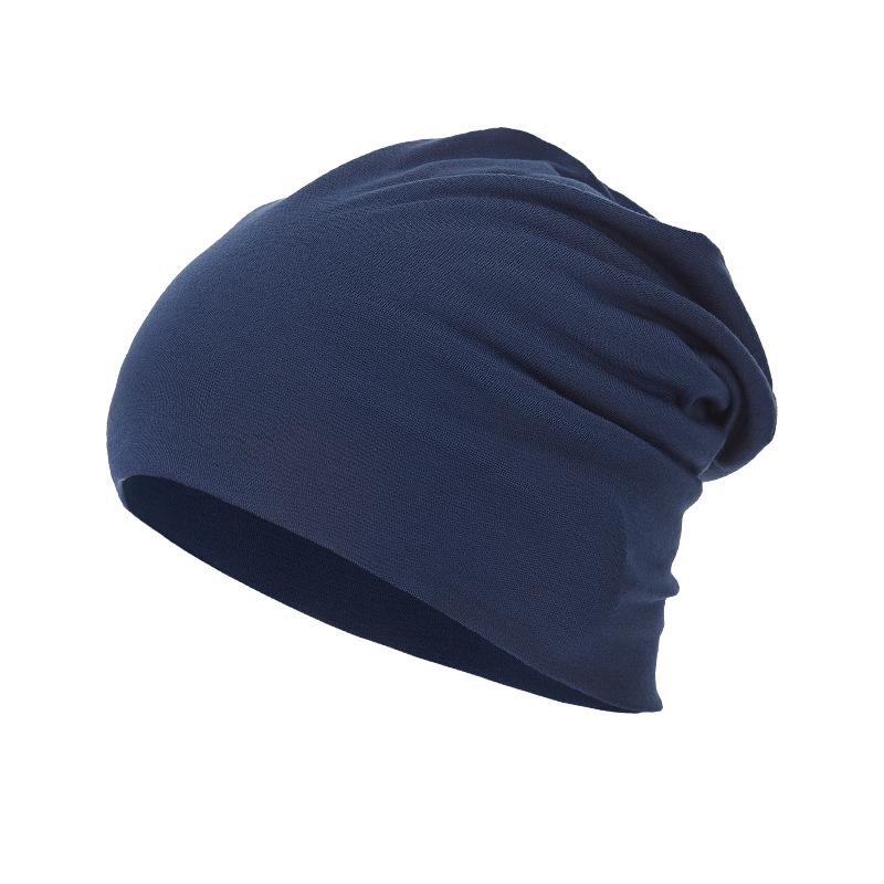 All-Season Knit Pile Hats: Solid Color, Double-Layer, Versatile Beanies for Comfort and Style
