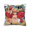 Luffy Anime Throw Pillow Cover Polyester Cushions for Sofa Vintage Cushion Covers