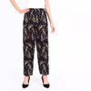 Women's   Summer Ice Silk Home Pants Loose Printed Jogger Pants High Waist Thin Casual Cropped Pants