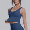 Backless Yoga Vest Women Yoga Underwear Chest Pad Summer Breathable Workout Running Shockproof Sports