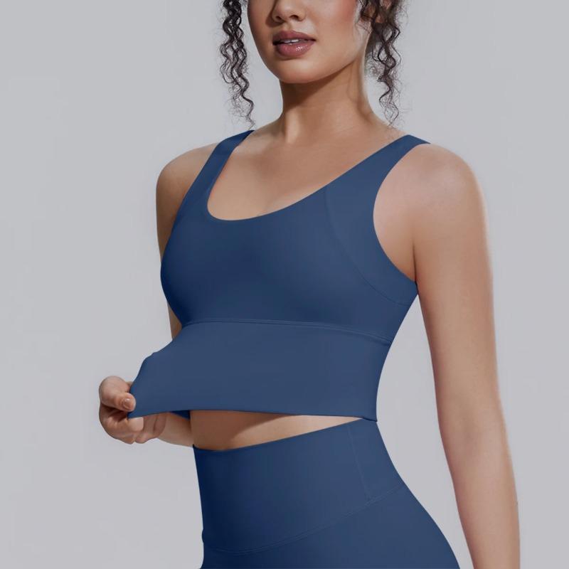 Backless Yoga Vest Women Yoga Underwear Chest Pad Summer Breathable Workout Running Shockproof Sports