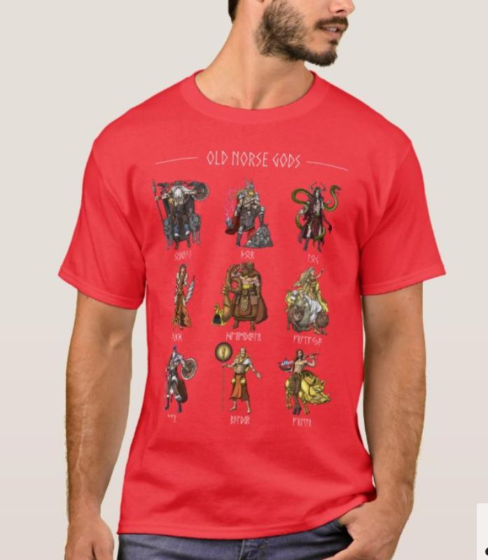 

Ancient Scandinavian Mythology Old Norse Gods Design TShirt Summer Cotton ONeck Short Sleeve Mens T Shirt New S3XL S