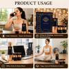 Copper Drinkware Black Silk Finish, Set of 2 Glass and 1 Bottle, Volume - Glass 300 ML, Bottle 1000 ML