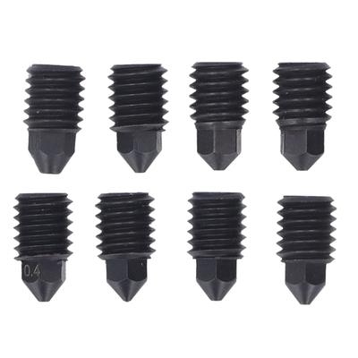 8Pcs Hardened Steel Nozzles for Bambu Lab 3D Printer Extruder Hotend Set 0.2 0.4 0.6 0.8mm