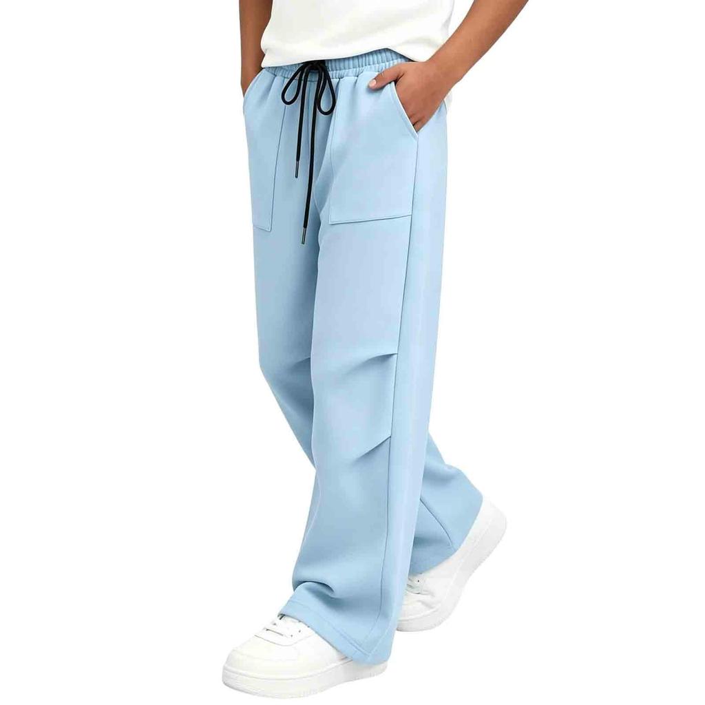 Children's Color Relaxed Fit Jogger Pants for Boys and Girls