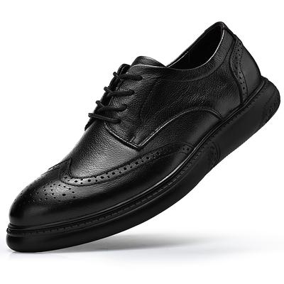 Zapatos de Vestir Formales de Cuero Genuino para Hombre de Talla Grande, Estilo Británico, Vestido de Negocios Elegante para Hombre, Mocasines, Zapatos Oxford Brogues de Alta Calidad para Hombre