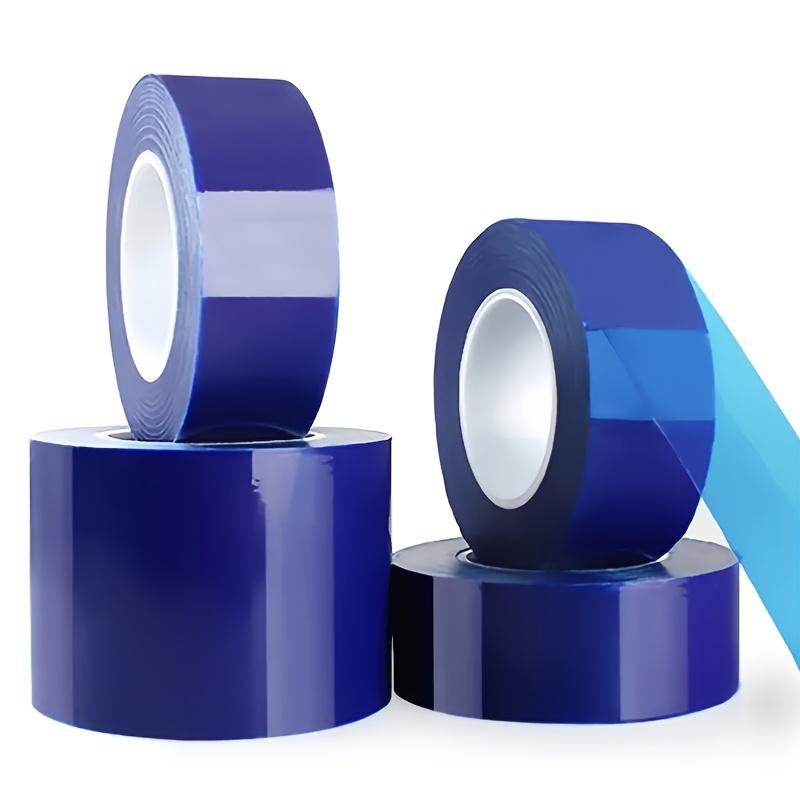 Blue PE Wheel Rim Protector Film, No-Residue Scratch-Resistant Self-Adhesive Tape for Car Rims, Doors, Windows & Wall Decor