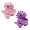 Onda Dakkosaurus Toy Set of 2, Snap Band Dinosaur Plush Bracelet, Educational Toy, Colors Unspecified, 2 Pieces