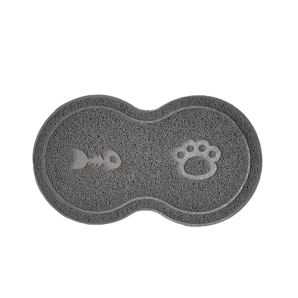 

Cat Litter Mat Easy To Clean Cute And Practical Keeps Home Clean Pet Accessory PVC Cat Accessory Dog Accessory, Grey