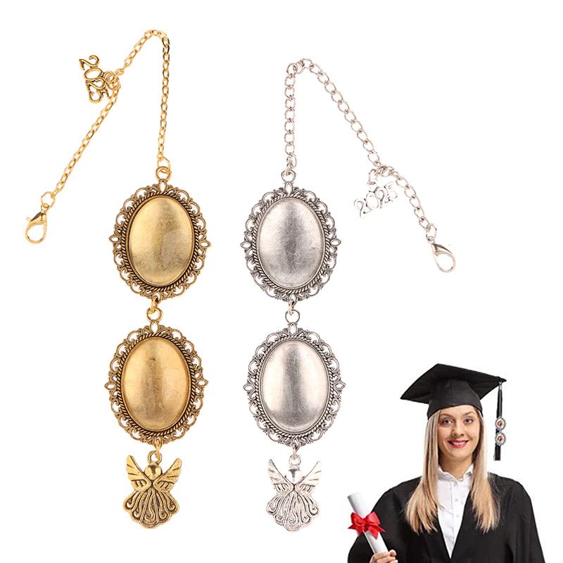 Graduation Cap Charm Tassel Personalized Photo Charm Diy Memorial Photo Chain Pendant For Ceremony Picture Decoration