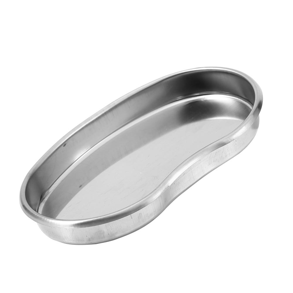 1pc Stainless Steel Kidney Shaped Curved Tray Medical Dental Surgical Use