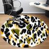 1PC Leopard Print Chair Carpet for Office Non-Slip, Lightweight, Machine Washable Rug for Office, Sleeping, Room - Holiday Decoryy251009082