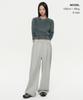 MUSINSA STANDARD WOMAN Women'S Fuzzy Crew Neck Knit [Gray]