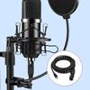 Professional USB C Male to 3Pin Female Mic Cable Dynamic Mic Recording Cord Converters Wire for Dynamic Microphones