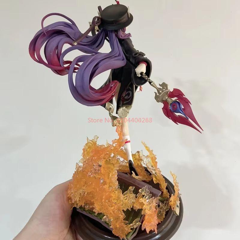 New 26Cm Genshin Impact Hutao Anime Figure Toy Hutao Kawaii Figurine Cute Pvc Statue Models Doll Collectible Desk Birthday Gifts