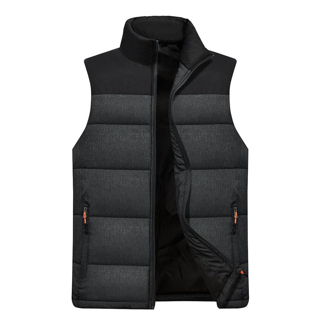 Men's Warm Thickened Vest Vest Casual Down Cotton Middle-aged Men's Vest