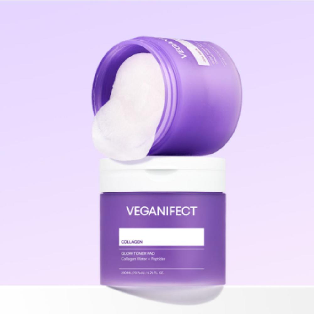 Veganifect Collagen NMN Toner Pad 70 Sheets Duo Set (2pcs)