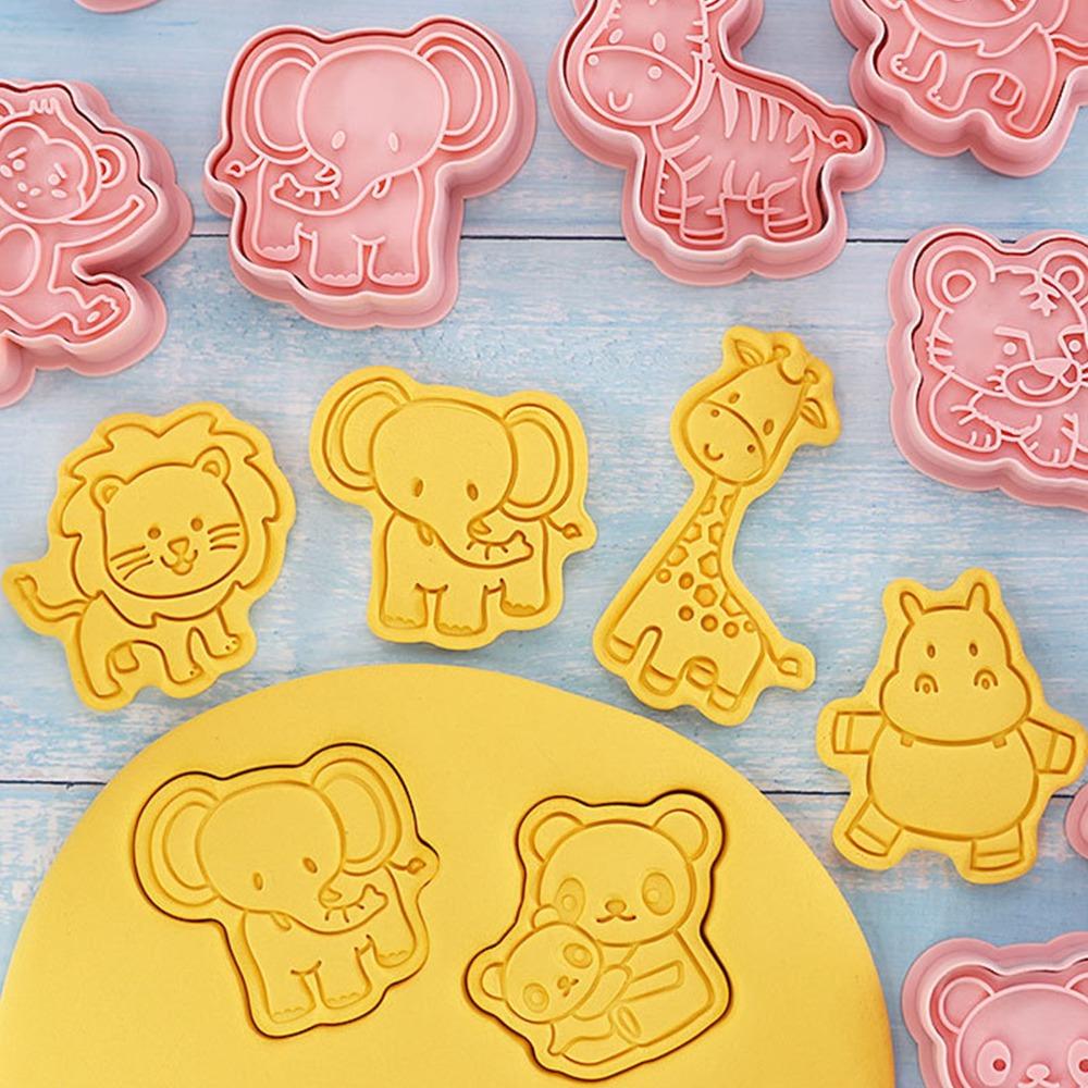 8PCS Multipurpose Animal Shape Cookie Cutter Food Grade PP Biscuit Mold Fondant Mold Fondant Biscuits Cookie