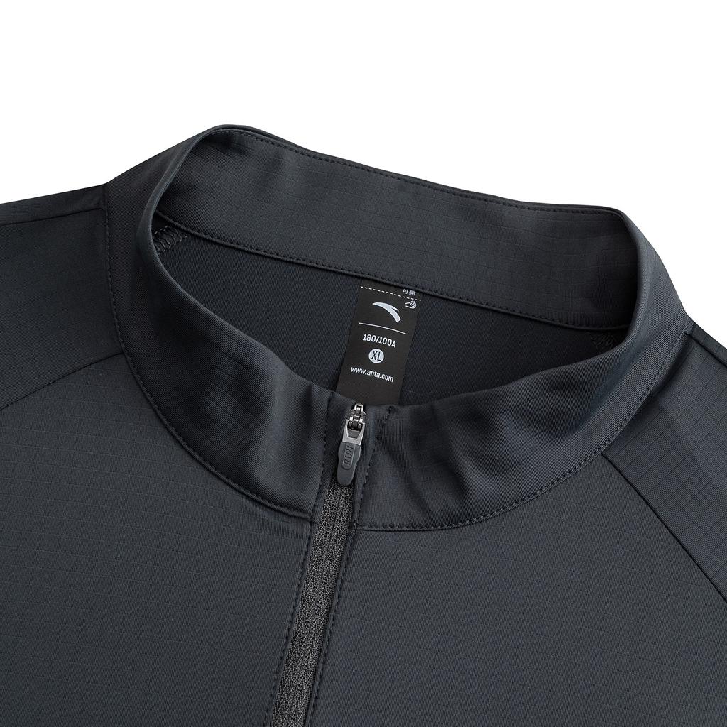 Anta Running Series Long Sleeve T-Shirt 2026 Spring Men tops Dark-Gray 952615402-5
