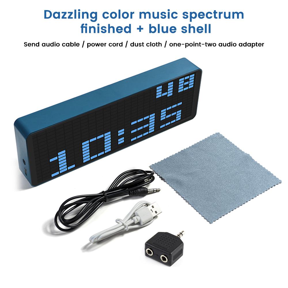 Music Spectrum Display 384 RGB LEDs 20 Dynamic Effects 7 Color Effects Music Spectrum Analyzer Indicator 5V Spectrum Analyzers