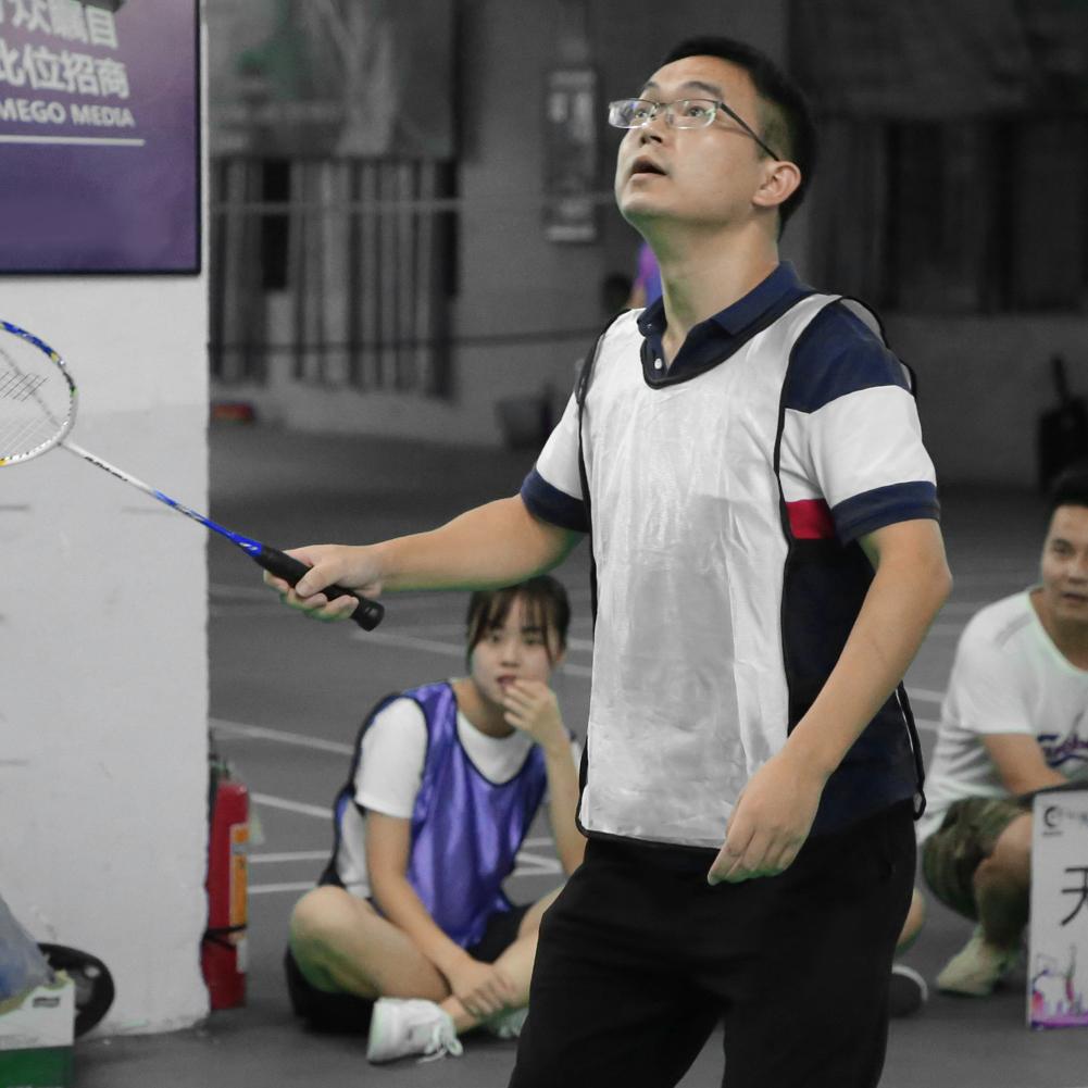 12 Stück Outdoor Sportwesten Scrimmage Fußball Fußballtraining Atmungsaktiv Erwachsene Trikotweiß Erwachsene